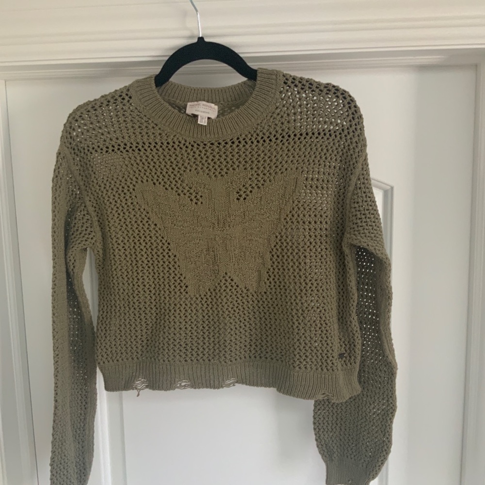 Olive Green Knit Sweater